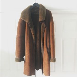 Vintage shearling coat, french-made